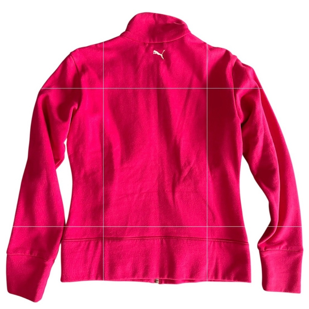 Puma Bright Pink Jacket with Logo - Picture 3 of 4